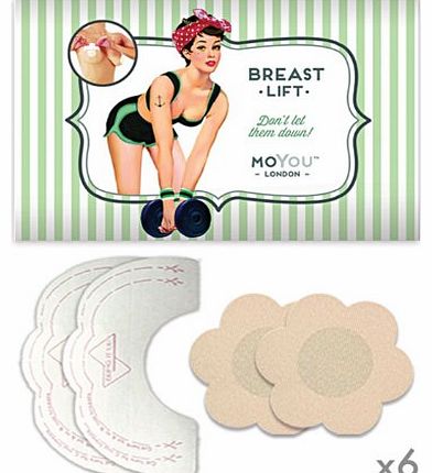 Adhesive Uplifting Bra Pushup Strapless 6 Pairs in a pack plus nipple covers!!!