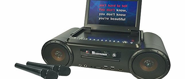 Mr Entertainer Partybox Portable DVD Player amp; CD G Karaoke System Package. Includes Mics amp; Songs