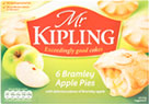 Mr Kipling Bramley Apple Pies (6) Cheapest in