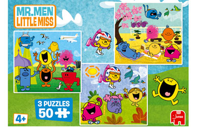 Mr Men Puzzle 3 x 50 pieces