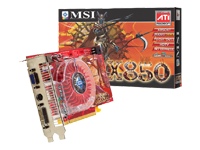 MSI 256MB ATi Radeon X850XT PCI-E 16X VIVO Graphics