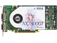 MSI 256MB NVIDIA Geforce 7800GT PCI Express Graphics