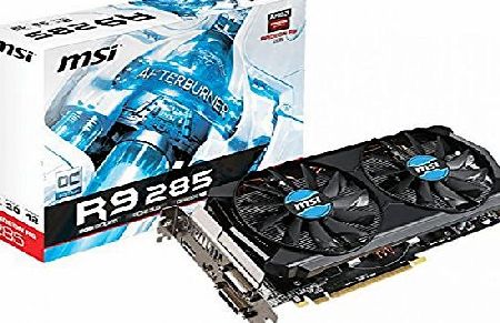 MSI 2GD5T OC AMD Radeon R9 285 2GB - graphics cards (Active, AMD, Radeon R9 285, GDDR5, PCI Express x16 3.0, 4096 x 2160 pixels)