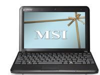 msi Wind U100 10 Mini Laptop - 3 Cell Battery - Windows XP Home - Black