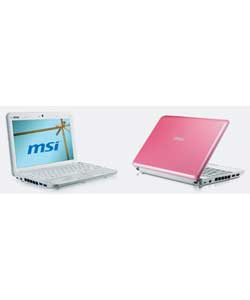 msi Wind U100 10in Mini Laptop - Pink