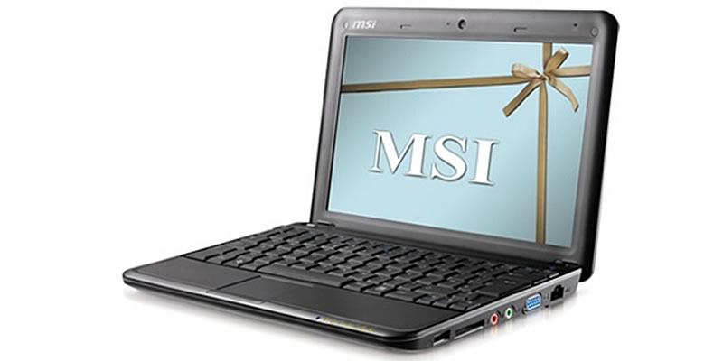 MSI Wind U100 Ultra Portable Laptop in Black -
