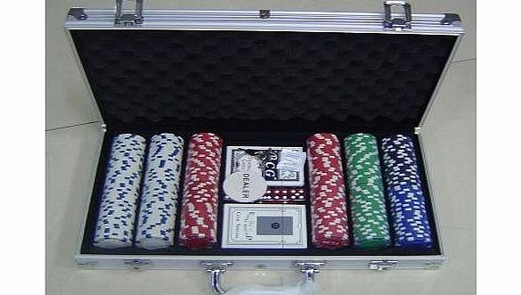 MTS PartyPoker 300 Chip Poker Set in Aluminium Case