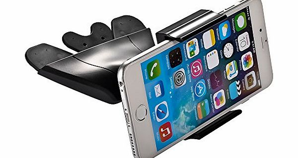 Mudder Universal CD Slot Mount Holder Stand Clip for 3.5`` - 5.5`` Smartphones for iPhone 6 6  5S 5C 5 4S 4, Samsung Galaxy S5, S4, Note, Note 2, Nexus S, HTC One X, S, Motorola Droid Razr HD, Maxx, Nok