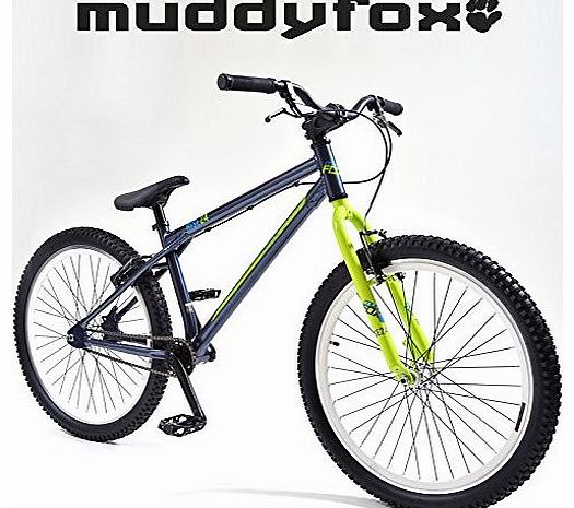 Muddyfox Rise 24`` BMX Bike - Gents - Blue and Green - New Range (New 2015 Range)