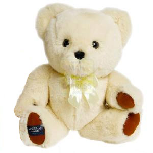 Mulholland and Bailie Ivory Jointed Bear with Growl
