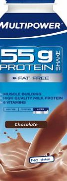 Multipower Sportsfood Multipower Sports Food 55g Protein Shake Chocolate - Pack of 12