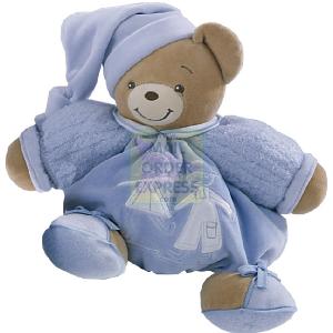Mumbo Jumbo Toys Kaloo Medium Blue Velour Chubby Bear