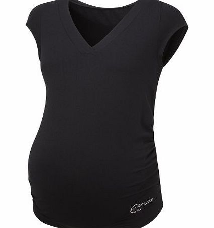Mums 2b FitWear Maternity Sports T-Shirt, Black, 12