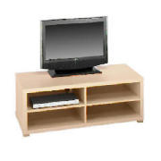 4 Shelf Tv Unit, Maple effect