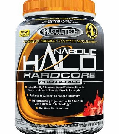 Muscle Tech Muscletech Anabolic Halo Pro Series 907 g Fruit Punch Size and Strength Post-Workout Drink Powder