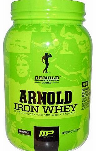 MusclePharm Iron Whey Chocolate 908g Arnold Schwarzenegger Series MusclePharm, Supports Muscle Recovery 