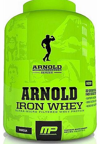 Iron Whey Peanut Butter Cup 2270g Arnold Schwarzenegger Series MusclePharm, Supports Muscle Recovery & Growth, High Protein Formula Powder, Extra Amino Acids, Anabolic, Nitrogen