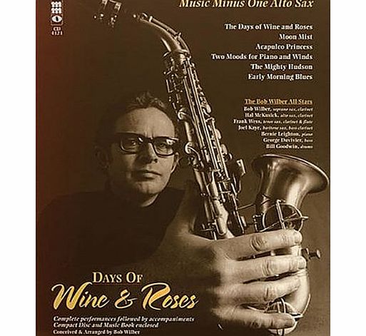 Music Minus One Days of Wine and Roses/Sensual Sax - The Bob Wilber All-Stars: Alto Sax Play-Along Book/CD Pack