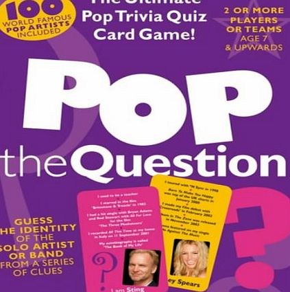 Music Sales Pop the Question (Games) (Quiz)