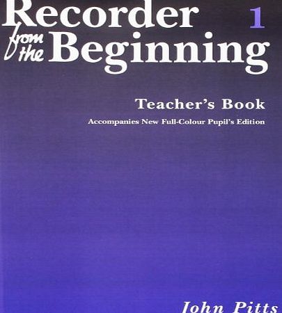 Music Sales Recorder from the Beginning: Teachers Book Bk. 1