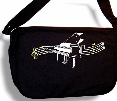 MusicaliTee Piano Curved Stave - Sheet Music Accessory Bag MusicaliTee