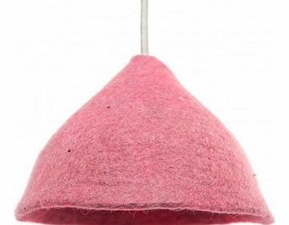 Muskhane Felt hanging lamp - Pink - D22cm S