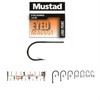 Mustad : Size14 Eyed Maggot Barbed Hooks Pk10