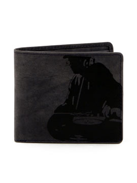 Charcoal Deejay Leather Wallet