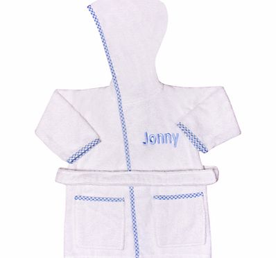 My 1st Years Personalised Hooded Baby Robe, Blue
