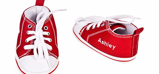 My 1st Years Personalised Trainers, Red, 12-18