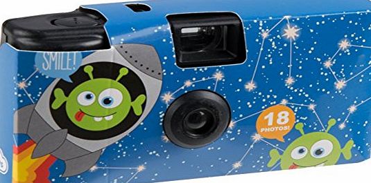 My Doodles Fun Novelty Childrens Character Design Portable Disposable Camera with 18 Exposures - Monkey