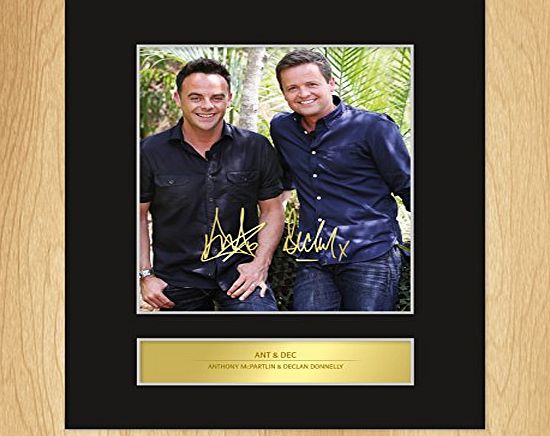 My Prints Ant amp; Dec Signed Mounted Photo Display Im A Celebrity Get Me Out Of Here