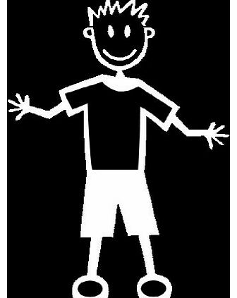 My Stick Figure Family Official My Stick Figure Family Car Sticker Decal Teen Boy Male in Shorts TM8