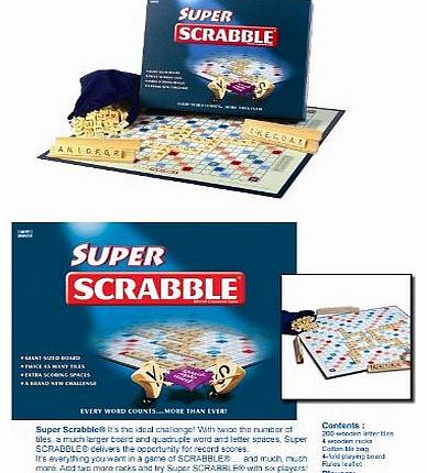 My1stWish New Super Wooden Scrabble Board Crossword Game Puzzle