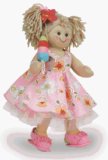 Rag Doll Blonde Hair, Pink Flower Dress with Ice Cream - MyDoll