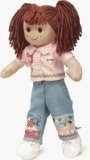 Rag Doll Brown Hair, Pink Shirt and Blue Denim Trousers - MyDoll