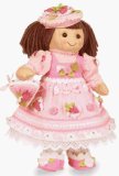 MyDoll Rag Doll Brown Hair, Pink Strawberry Dress - MyDoll