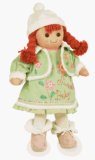 Rag Doll Red Hair. Green Sweet Baby Dress - MyDoll