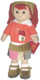 MyDoll Rag Doll Red Hair, Patchwork Skirt with Orange Pullover - MyDoll
