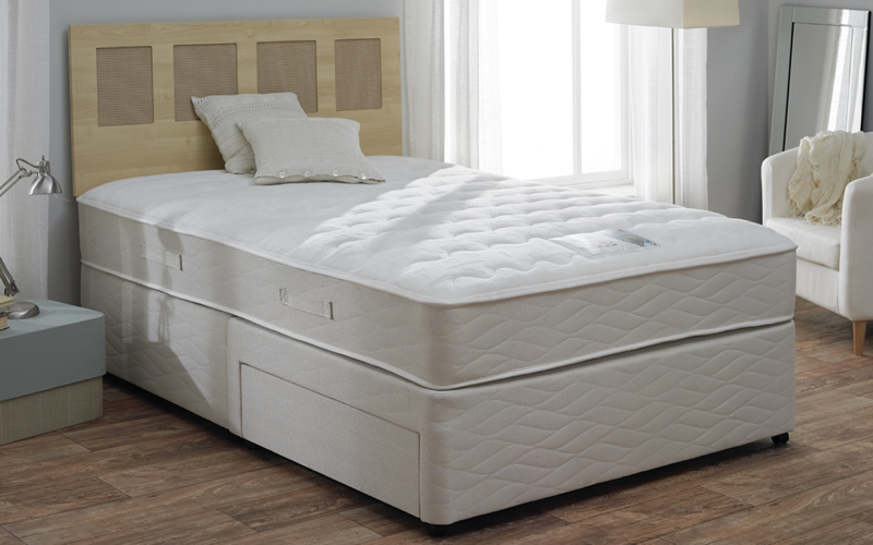 Myers Tranquility Divan Bed, Double, 2 Drawers