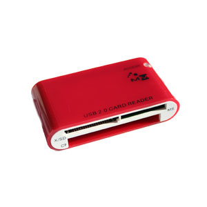 MyMemory 13 in 1 Multi Card Reader - Red
