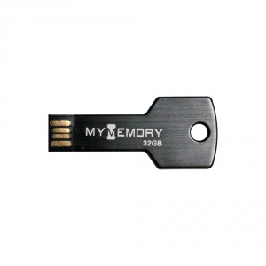 MyMemory 32GB MyKey USB Flash Drive - Black