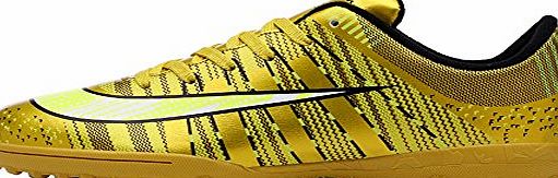 MYMNYS Boys Athletic Light Weight Lace Up Indoor Sport Cleats Football Shoes (Little Kid/Big Kid) (13 UK Kids, Gold)