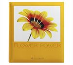 myPIX Traditional Flower Power Photo Album with 100 pages - yellow
