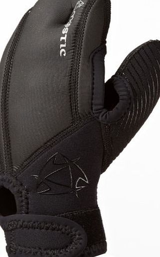 Mystic Mens Mystic 2mm Open Palm Mitten Wetsuit Gloves