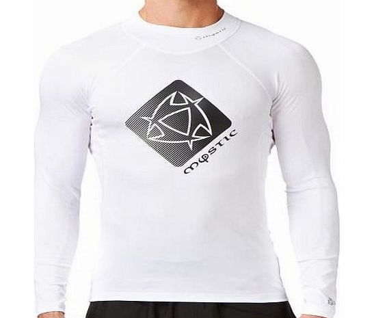 Mystic Mens Mystic Star Long Sleeve Rash Vest - White