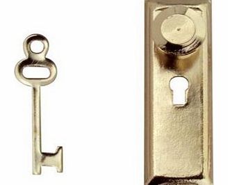 MyTinyWorld Dolls House Miniature 1:12th Scale Door Handle with Keyhole and Key