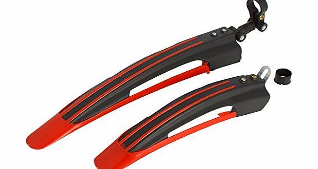 Great Value Other Accessories Bicycle Cycling Front Rear Mud Guards Mudguard Set Mountain Bike Fenders Red And Black