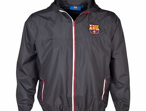 n/a Barcelona Essentials Shower Jacket Charcoal Mens