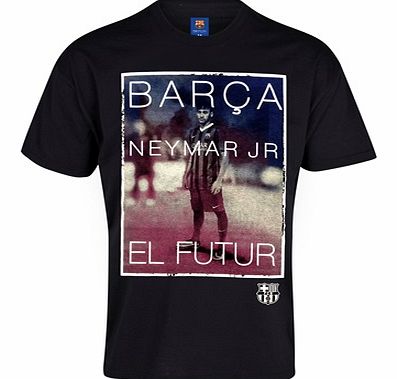 Barcelona Neymar T-Shirt - Mens Black